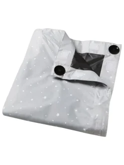 Verdunkelungsvorhang mit Saugnäpfen in Grau - (L)198 x (B)130 cm