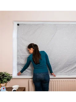 Verdunkelungsvorhang mit Saugnäpfen in Grau - (L)198 x (B)130 cm