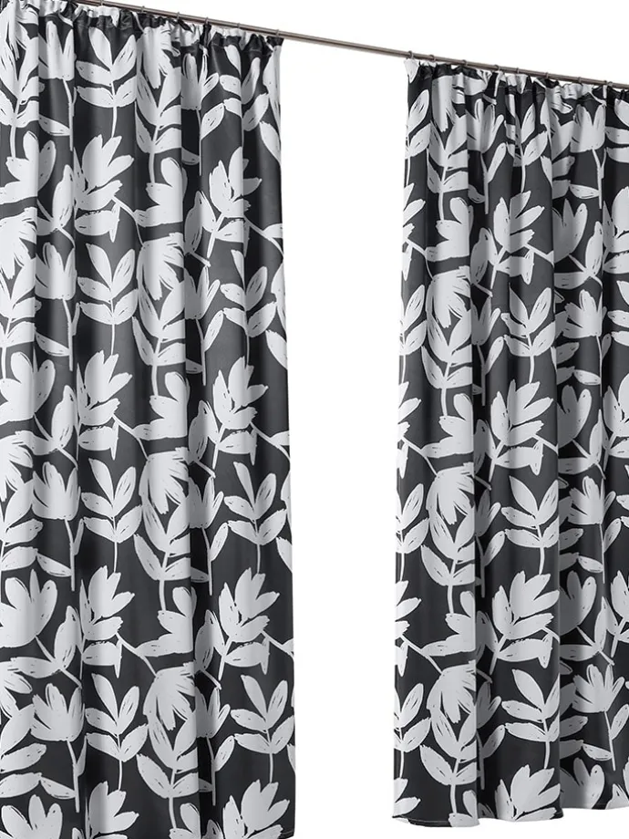 Verdunklungsschal in Schwarz/ Weiß