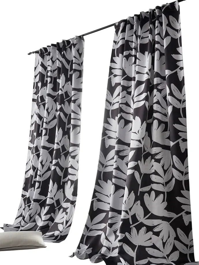 Verdunklungsschal in Schwarz/ Weiß