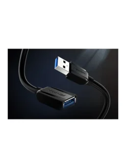 Verlängerungskabel USB 3.0 Stecker USB auf Buchse USB 1,5m (Schwarz)