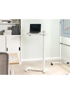 Verstellbarer Laptopständer SCHOLA in Weiß - (W) 70 x (H) 76 x (L) 40 cm