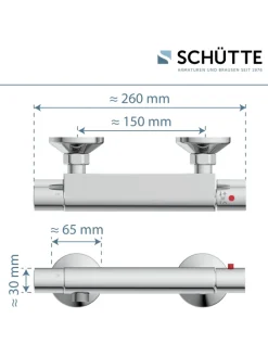 VICO Thermostat Duscharmatur, Chrom
