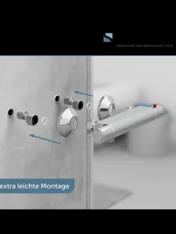 VICO Thermostat Duscharmatur, Chrom