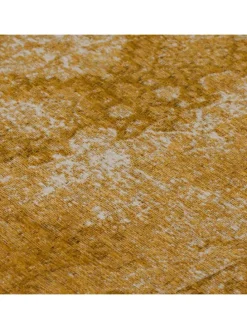 Vielseitiger Vintage Teppich für jeden Raum in Senfgelb