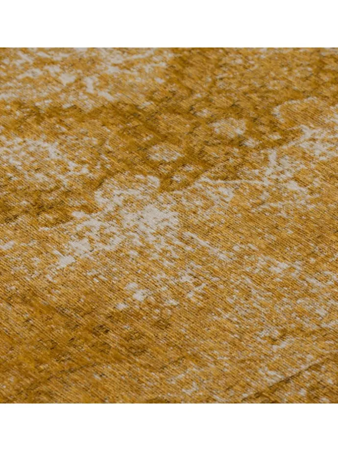 Vielseitiger Vintage Teppich für jeden Raum in Senfgelb