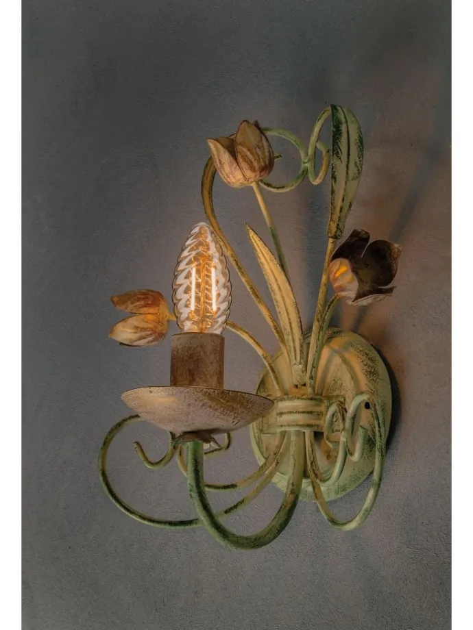 Vintage Edition Standard 230V LED Kerze gedrehtes Glas F