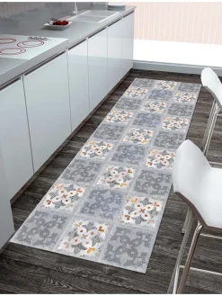 Vinyl-Teppich in Grau