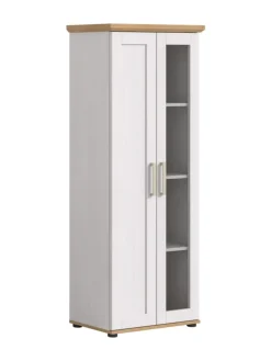 Vitrine (B/H/T: 64x161x37 cm) in Sibiu Lärche Nachbildung