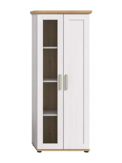 Vitrine (B/H/T: 64x161x37 cm) in Sibiu Lärche Nachbildung