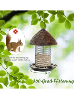 Vogelfutterhaus in Braun