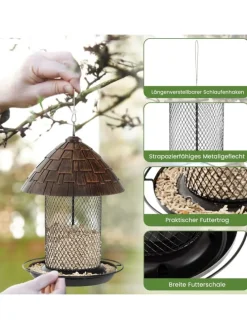 Vogelfutterhaus in Braun