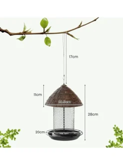 Vogelfutterhaus in Braun