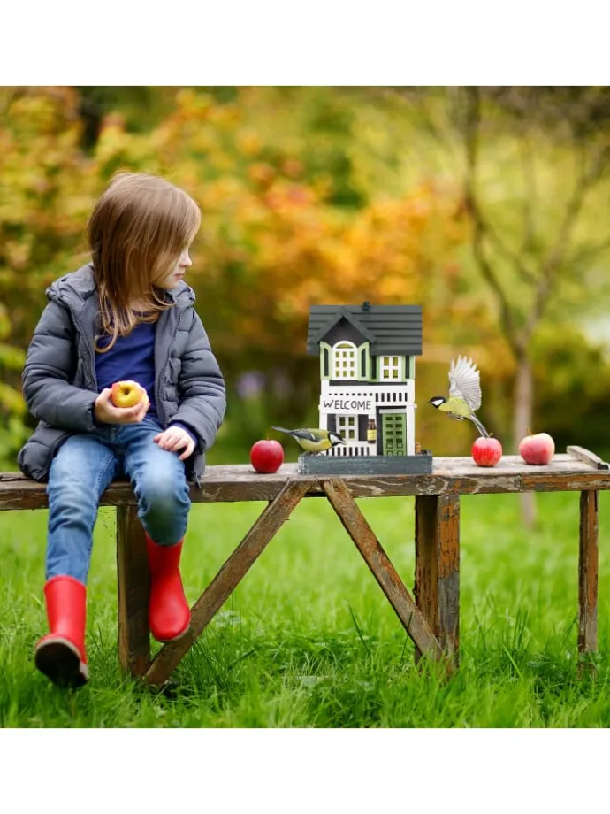 Vogelfutterhaus in Bunt