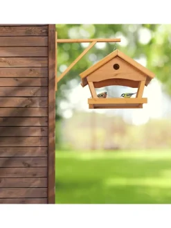 Vogelfutterhaus in Natur - (B)42,5 x (H)35 x (T)40,5 cm