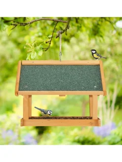 Vogelfutterhaus in Natur - (B)42,5 x (H)35 x (T)40,5 cm