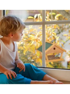 Vogelfutterhaus in Natur - (B)42,5 x (H)35 x (T)40,5 cm