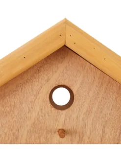 Vogelfutterhaus in Natur/ Grün - (B)66 x (H)137 x (T)59 cm