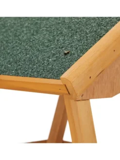 Vogelfutterhaus in Natur/ Grün - (B)66 x (H)137 x (T)59 cm