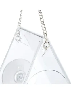 Vogelfutterhaus in Transparent - (B)12,5 x (H)13 x (T)7,5 cm