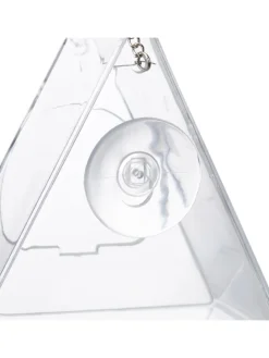 Vogelfutterhaus in Transparent - (B)12,5 x (H)13 x (T)7,5 cm