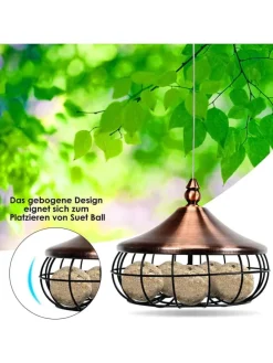 Vogelfutterstation 17x17x14cm in Schwarz