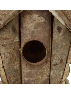 Vogelhaus in Natur - (B)20,5x (H)28,5 x (T)17,5 cm