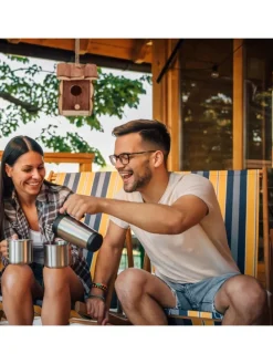 Vogelhaus in Natur - (B)12x (H)16,5 x (T)9,5 cm