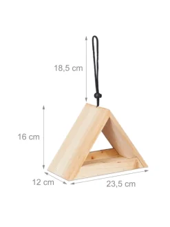 Vogelhaus in Natur - (B)23,5x (H)16 x (T)12 cm