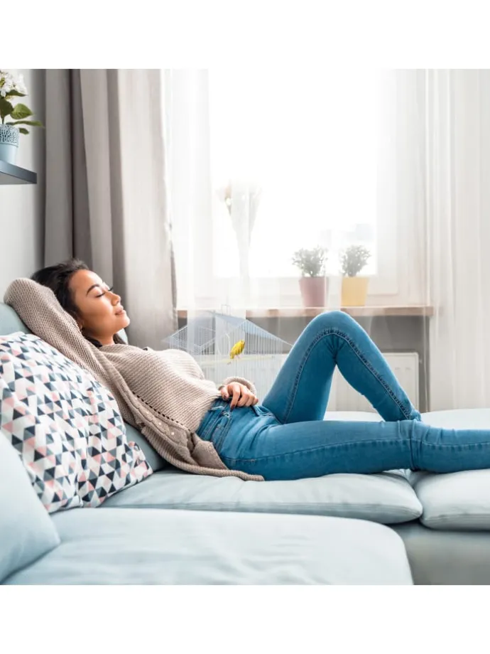 Vogelkäfig in Hellblau/Mintgrün - (B)39,5 x (H)49 x (T)32 cm