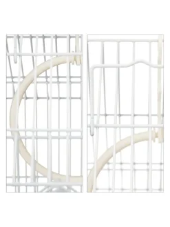 Vogelkäfig in Hellblau/Mintgrün - (B)42,5 x (H)50 x (T)33 cm