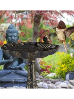 Vogeltränke Antik in Bronze