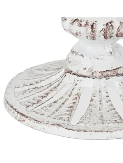 Vogeltränke Antik in Weiß