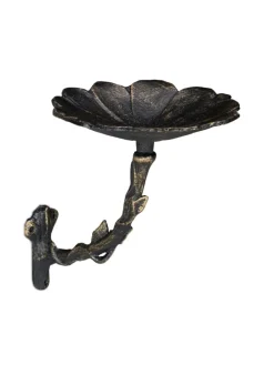 Vogeltränke Blüte in Bronze