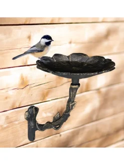 Vogeltränke Blüte in Bronze