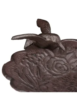 Vogeltränke Gartendeko in Braun