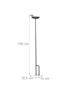 Vogeltränke in Braun