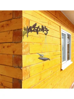 Vogeltränke in Bronze