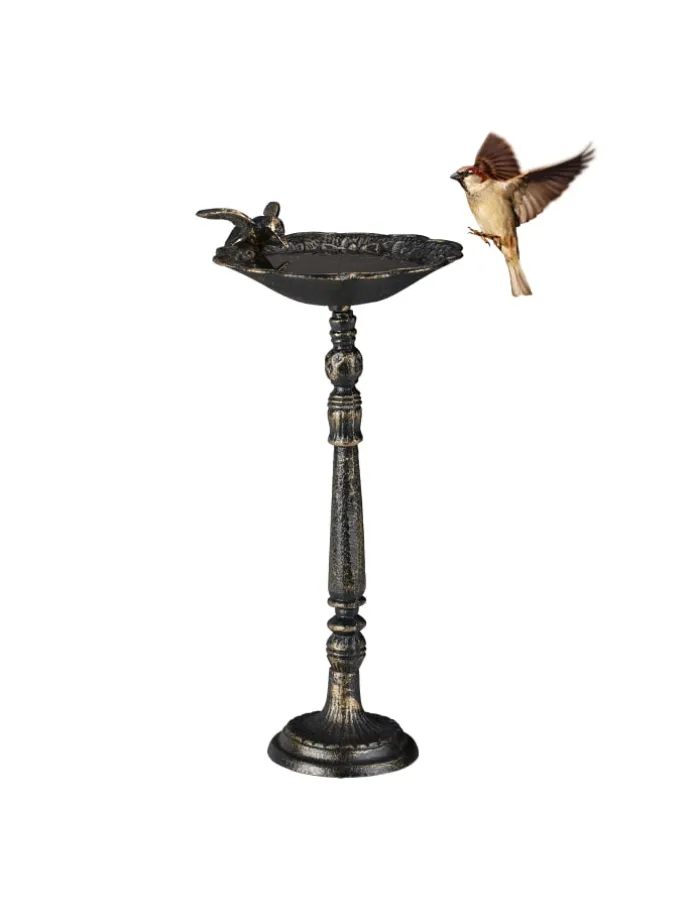 Vogeltränke in Bronze