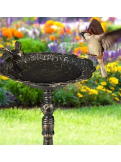 Vogeltränke in Bronze