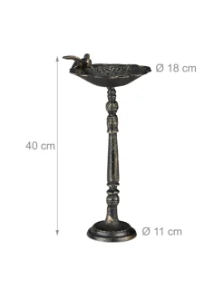 Vogeltränke in Bronze