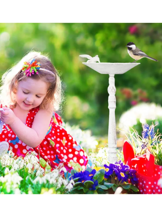 Vogeltränke in Bronze