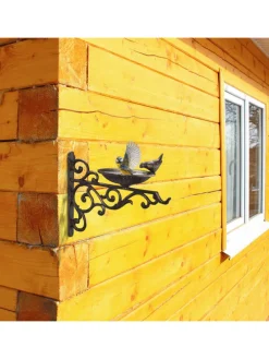 Vogeltränke in Bronze - (B)28x (H)24 x (T)14 cm