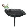 Vogeltränke in Dunkelgrün