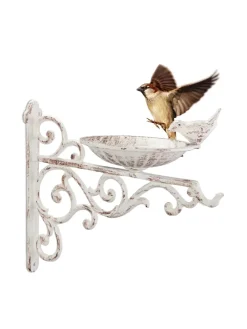 Vogeltränke in Weiß - (B)28x (H)24 x (T)14 cm