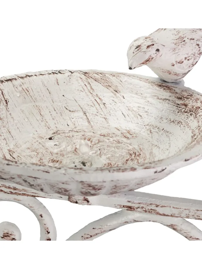 Vogeltränke in Weiß - (B)28x (H)24 x (T)14 cm