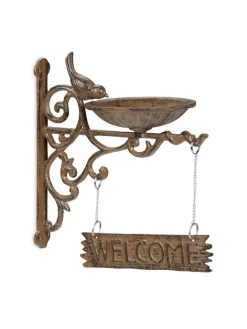 Vogeltränke Welcome in Braun