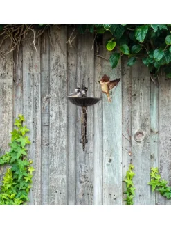 Vogeltränke Welcome in Weiß