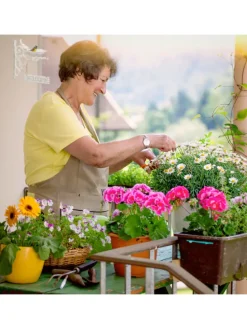 Vogeltränke Welcome in Weiß