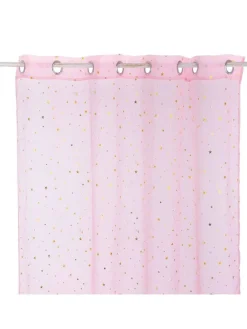 Vorhang in Weiß/ Gold- (L)250 x (B)140 cm